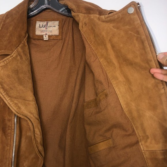 NEW W TAGS! Wilsons Leather M XL Distressed Suede - Picture 6 of 16